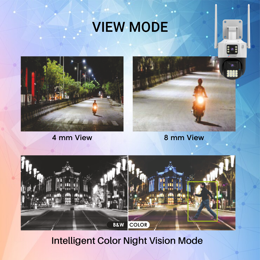 Consistent 2+2MP Linkage 4G Pan Tilt CCTV Camera, Outdoor Indoor Security Camera, Water Proof, 2 Way Talk, Motion Detect, Supports SD Card Up to 256 GB, Color Night Vision (Protect Linkage) - Image 5