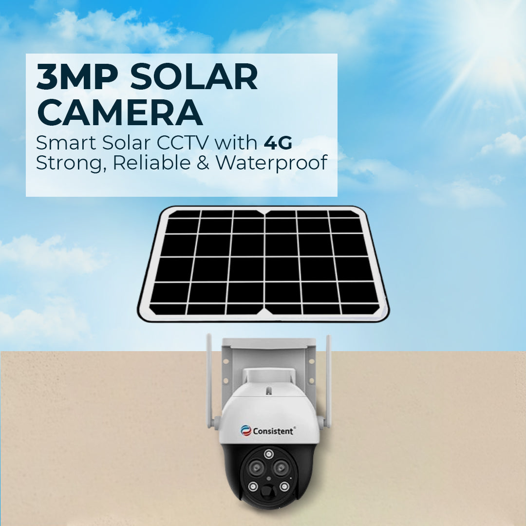 Consistent 4G PT Z Solar Powered Camera| 4G SIM | IP66 Waterproof | 2-Way Audio | Outdoor Surveillance for Agriculture,Construction Site,Farm,Garden etc (Solar Dual Lens) - Image 2