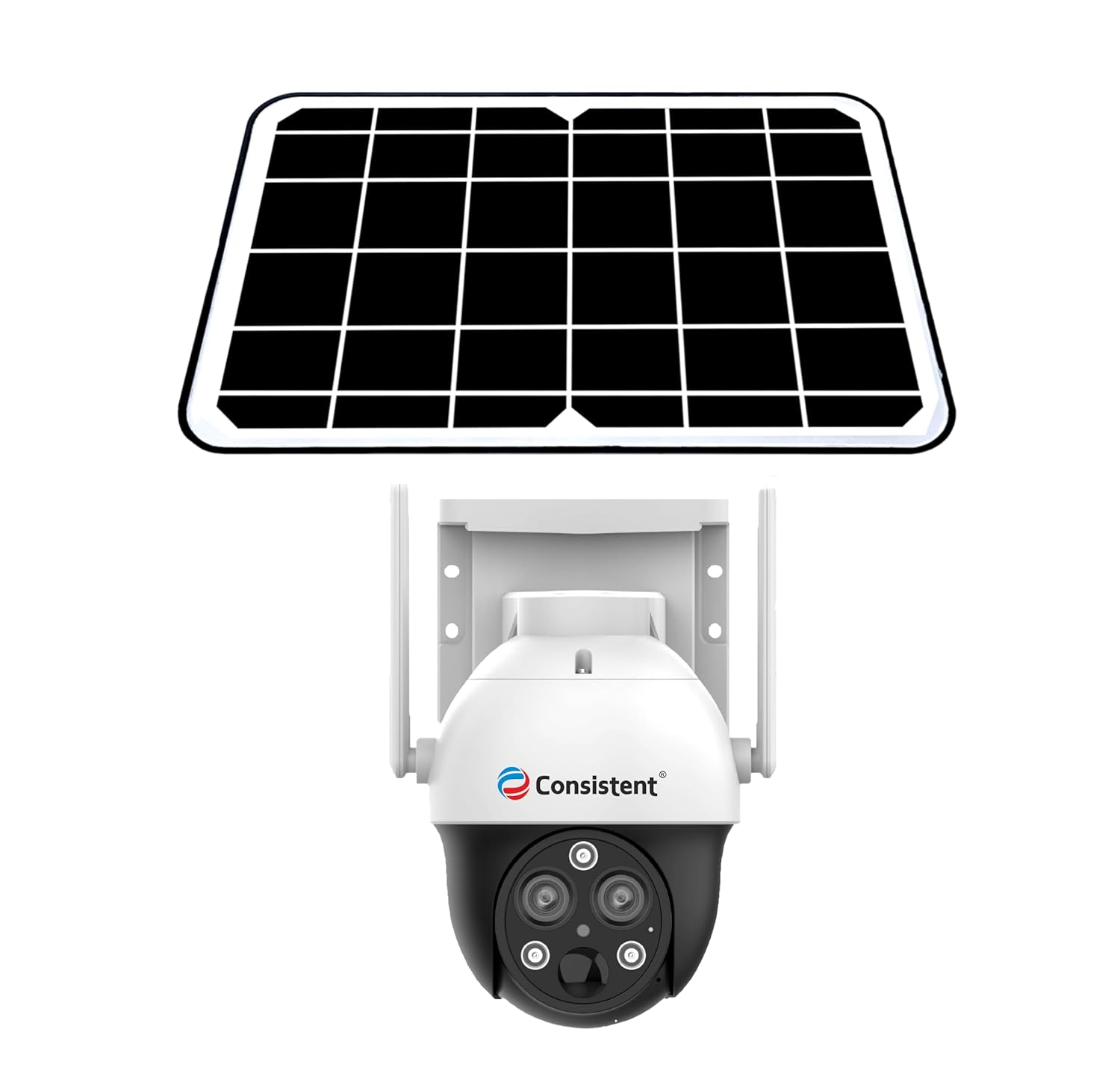 Consistent 4G PT Z Solar Powered Camera| 4G SIM | IP66 Waterproof | 2-Way Audio | Outdoor Surveillance for Agriculture,Construction Site,Farm,Garden etc (Solar Dual Lens) - Image 3