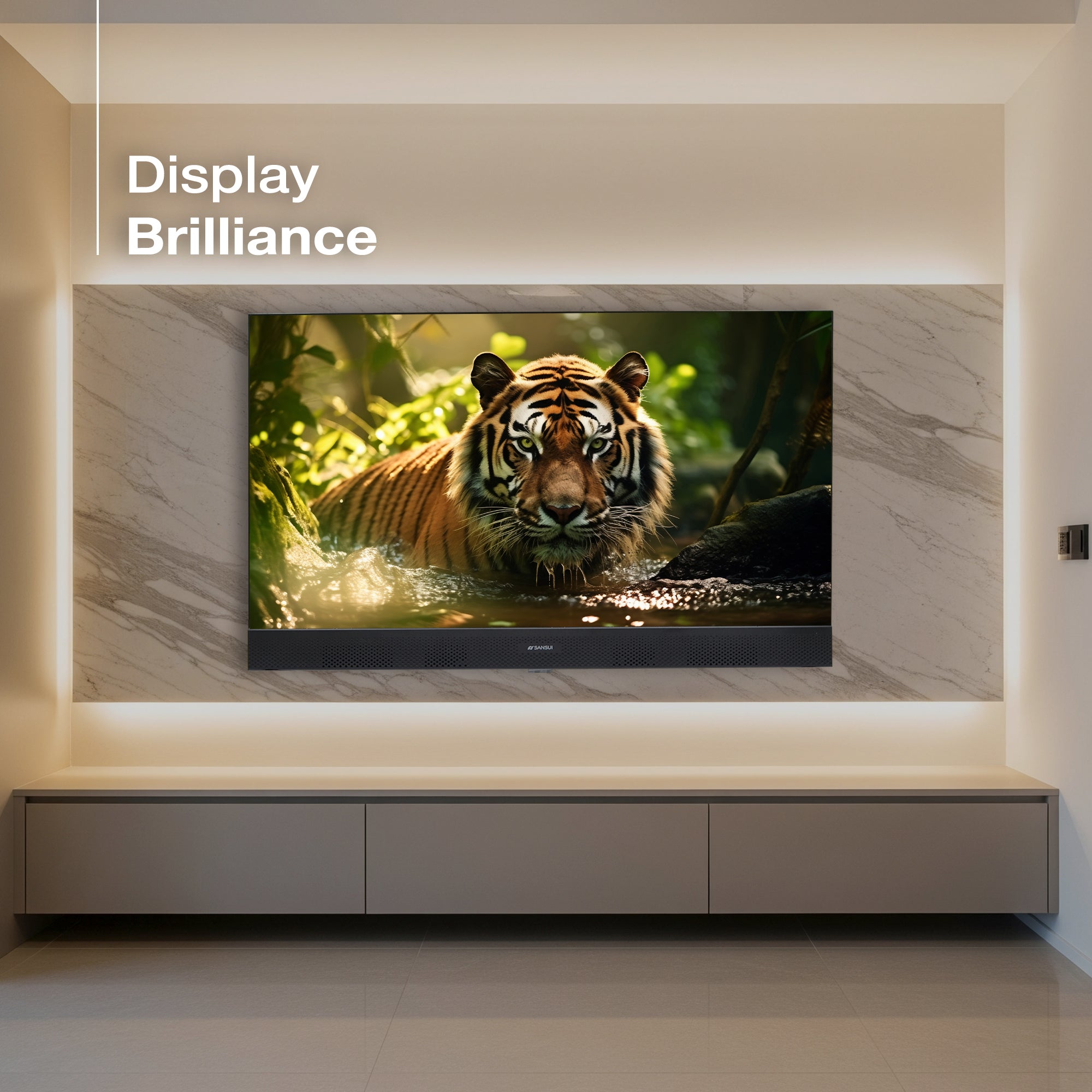 Sansui 80 cm (32) Google Smart TV with HD QLED, HDR10, HLG, Filmmaker Mode & Dolby Audio (JSS32GSQLED) - Image 2