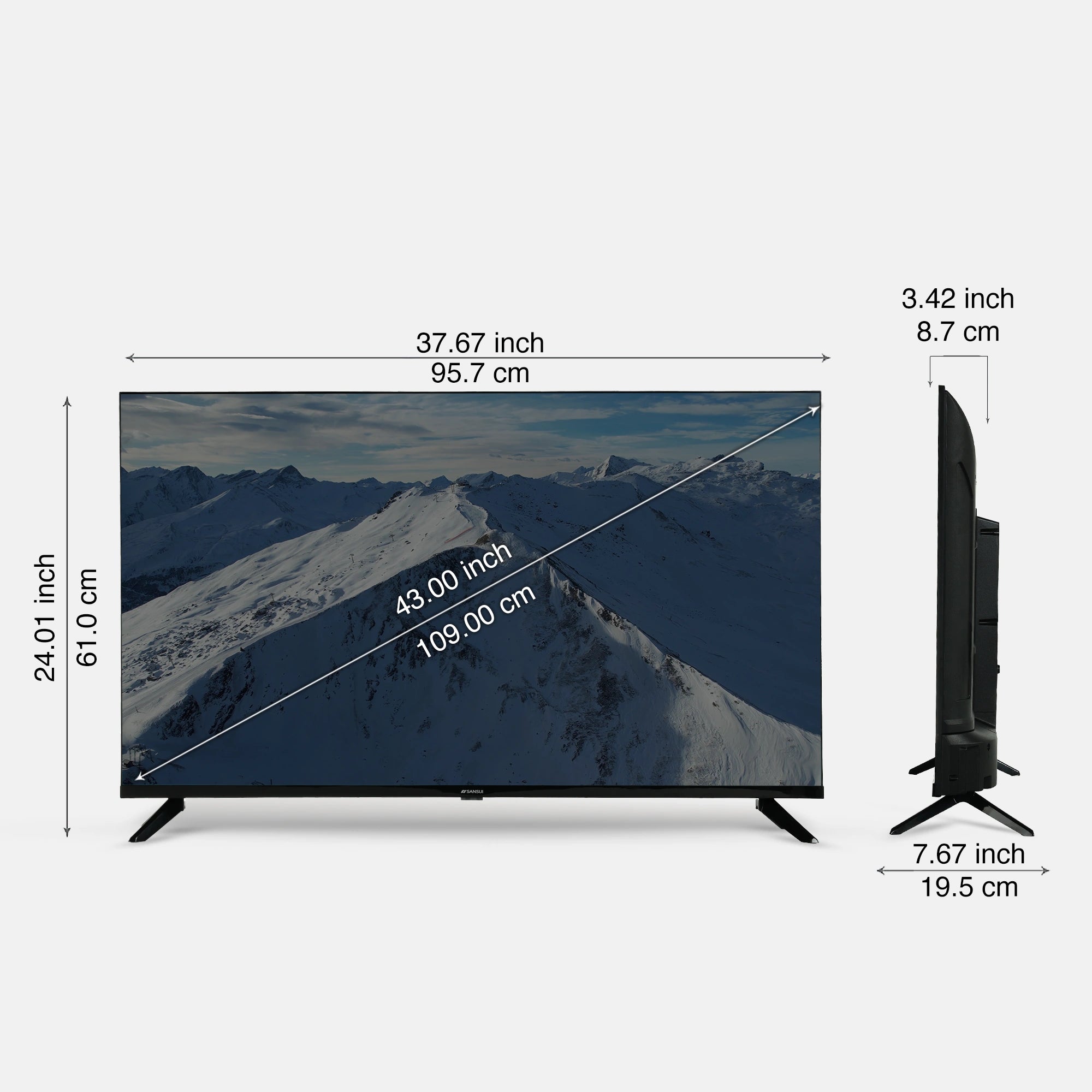 Sansui 109 cm (43) Full HD QLED Smart Google TV with HDR10, Dolby Audio, Bezel-Less Design, Built-in Chromecast & FloLED Panel (JSW43FHG5Q) - Image 10