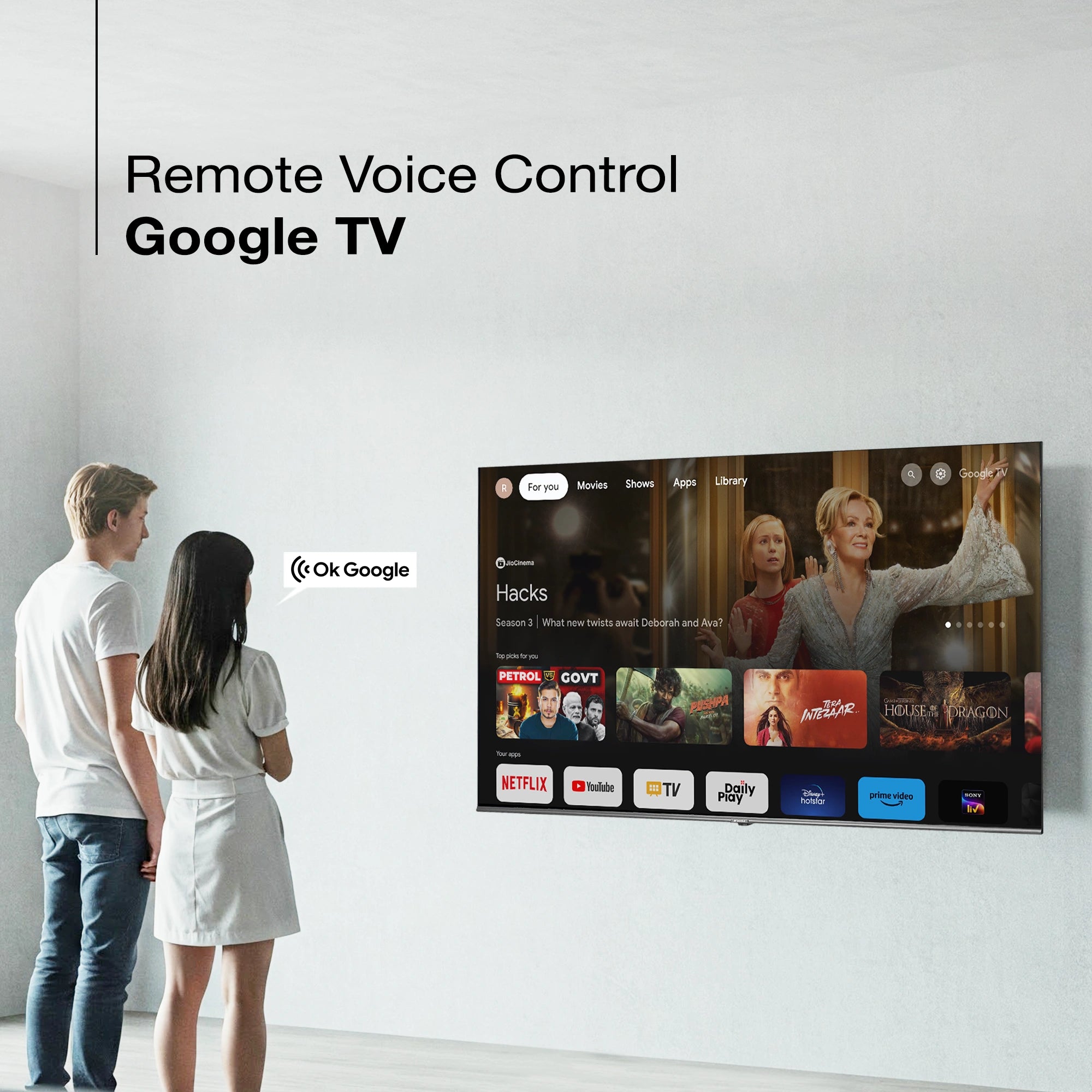 Sansui 140 cm (55) QLED (4K) Smart Google TV with Dolby Vision, Dolby Atmos, DTS & HDR10 (JSW55GSQLED) - Image 7
