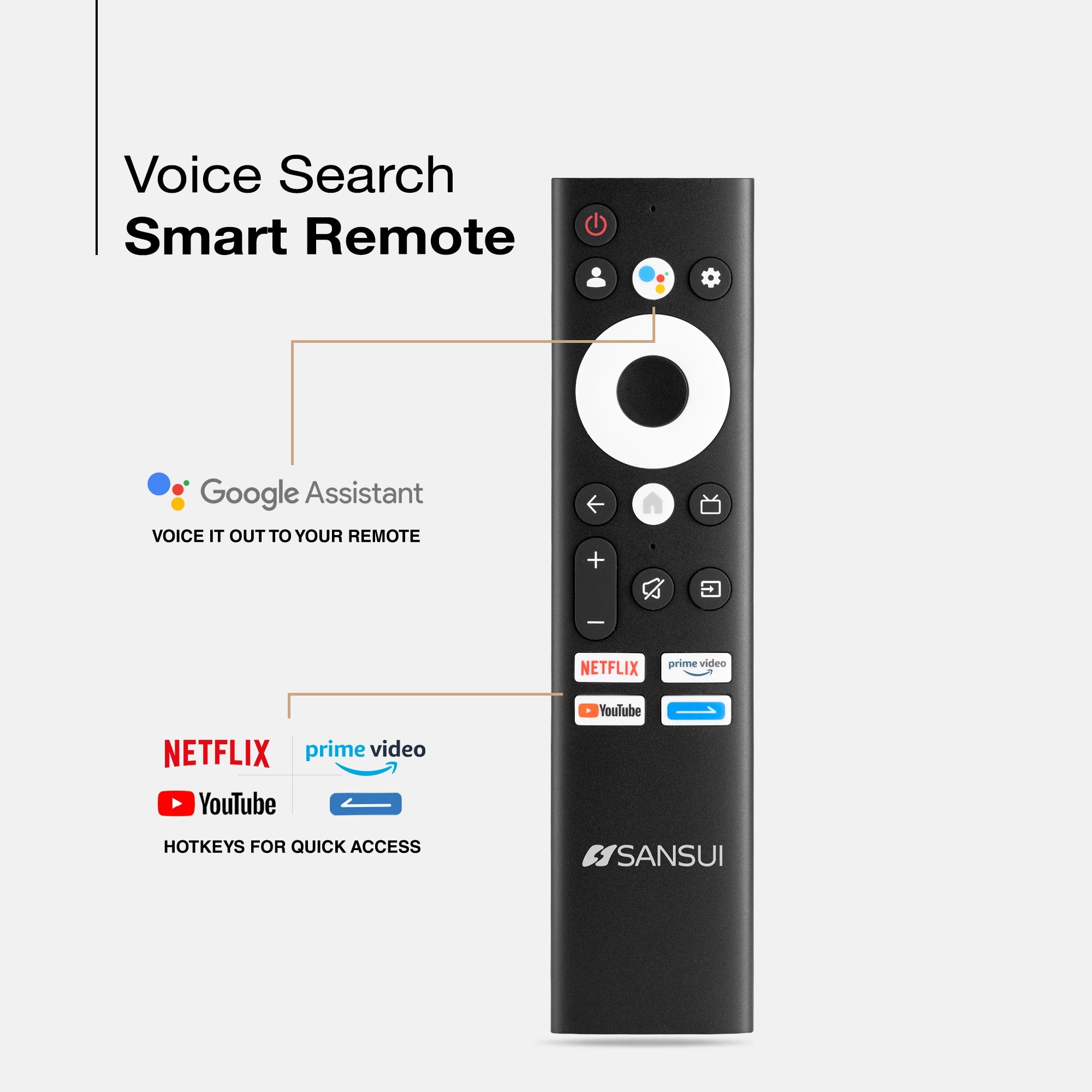Sansui 165 cm (65) QLED (4K) Smart Google TV with Dolby Vision, Dolby Atmos, DTS & HDR10 (JSW65GSQLED) - Image 10