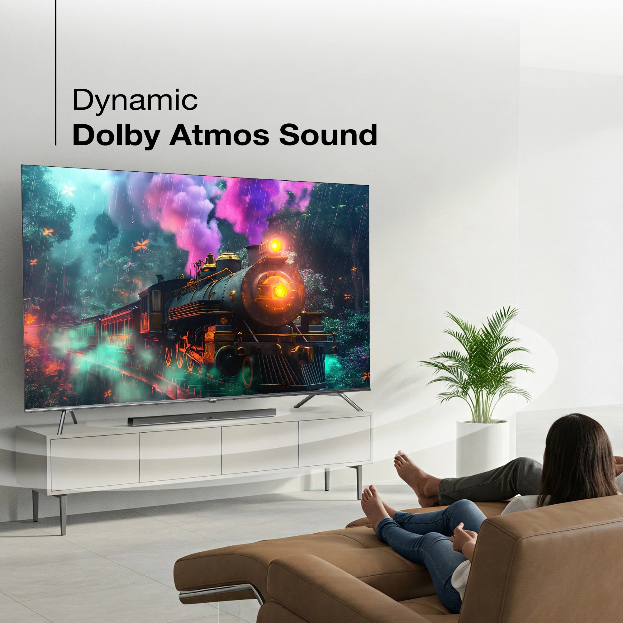 Sansui 165 cm (65) QLED (4K) Smart Google TV with Dolby Vision, Dolby Atmos, DTS & HDR10 (JSW65GSQLED) - Image 4